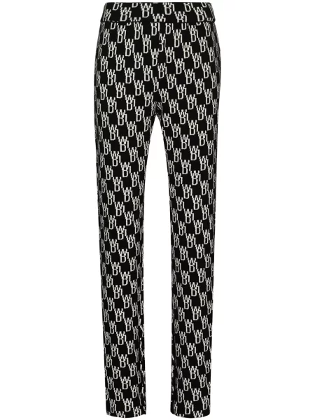 Pantaloni We11done tricotate negru