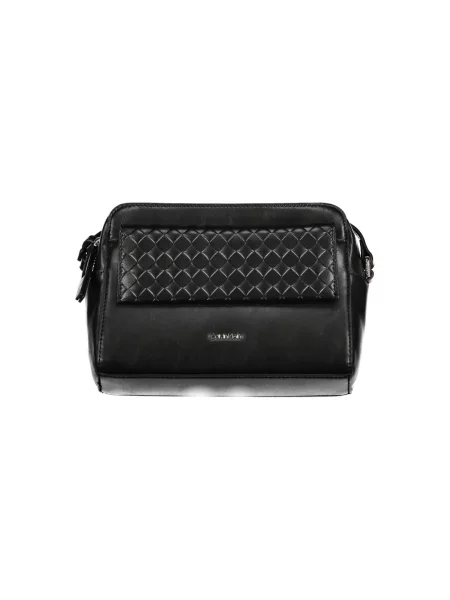 Pikowana mały torebka crossbody Calvin Klein czarna