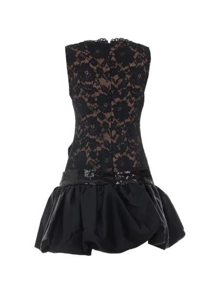 Rochie mini Self-portrait din dantelă negru