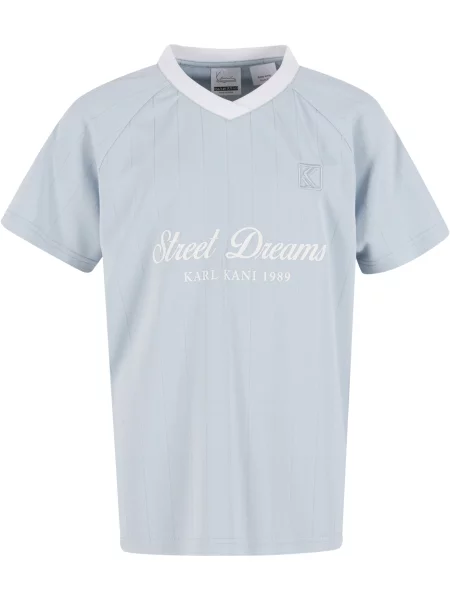 Karl Kani Tricou OG Shadow albastru deschis alb