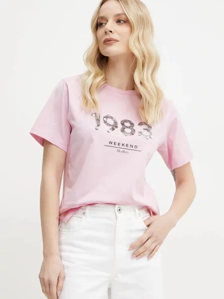 Тениска Weekend Max Mara розово