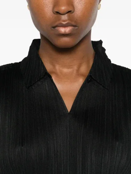 Polo Pleats Please Issey Miyake negru