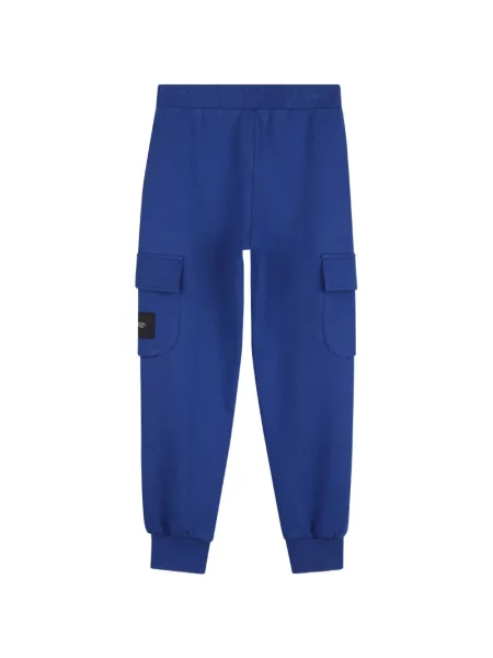 Spodnie cargo dziecięce Marc Jacobs niebieskie