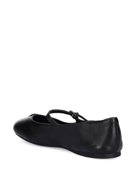 Balerini Guess din piele cu cataramă negru