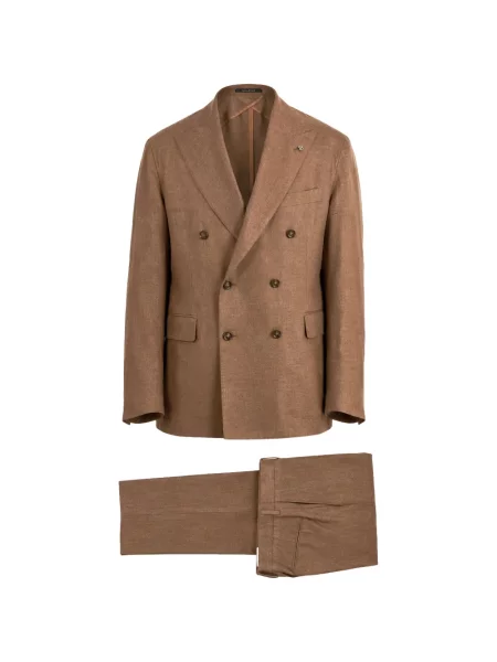 Costum Tagliatore cu două rânduri de nasturi maro