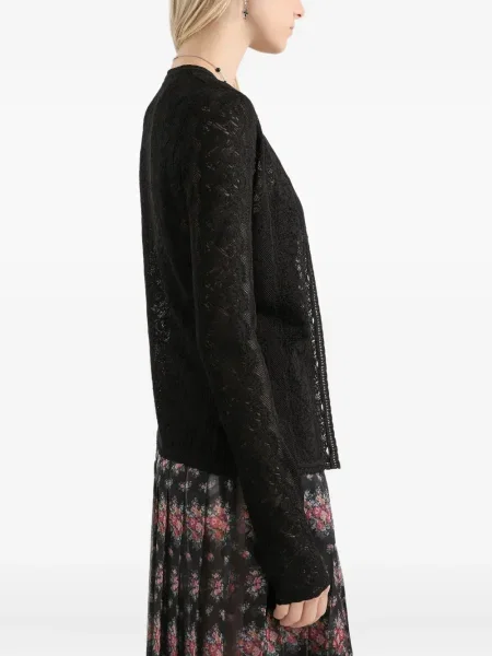 Жилетка Dolce & Gabbana с дантела черно