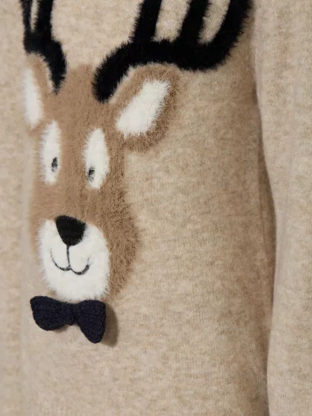 S.Oliver Red Sweter beige czarny