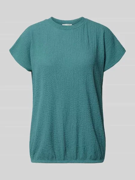 T-shirt z fakturowanym wzorem i okrągłym dekoltem Christian Berg Woman