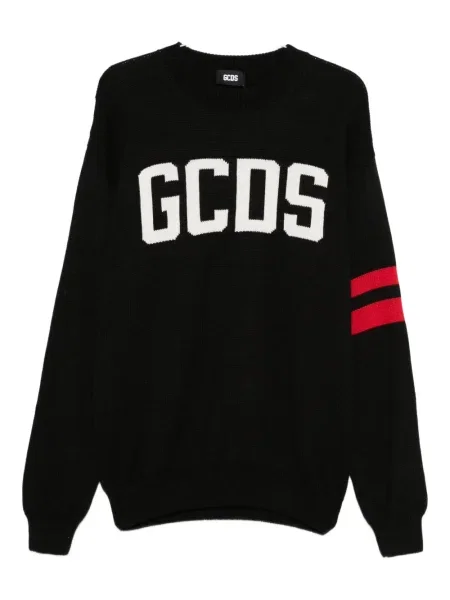Pulover Gcds cu dungi negru