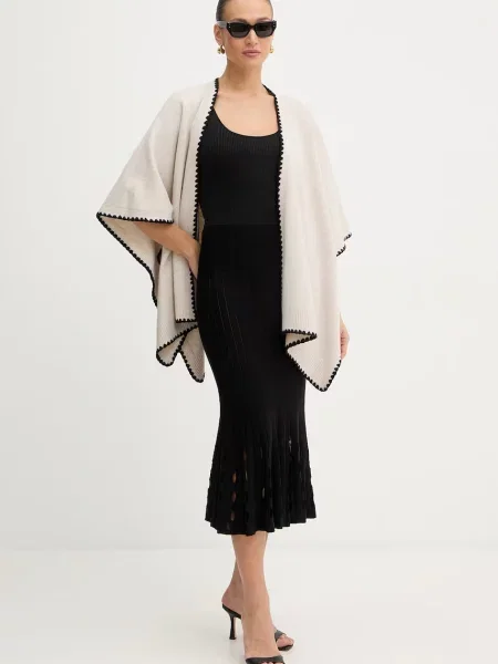 Пончо з домішкою вовни Morgan