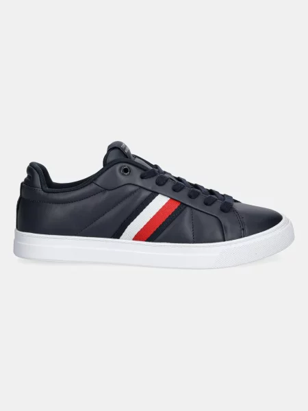 Superge Tommy Hilfiger Icon Court Lth Stripes Mornarsko modra