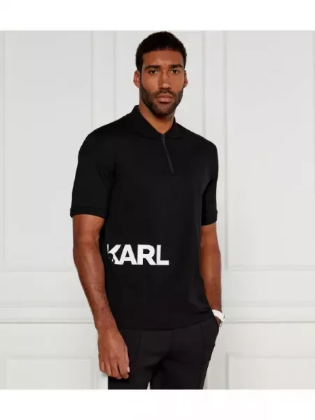 Karl Lagerfeld Tenisz póló fekete