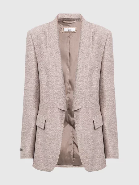 Жакет із люрексом Peserico бежевий