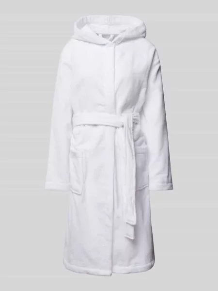 Szlafrok z naszywanymi Seidensticker biały