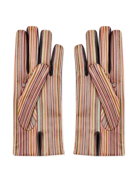 Mănuși Paul Smith cu dungi roșu