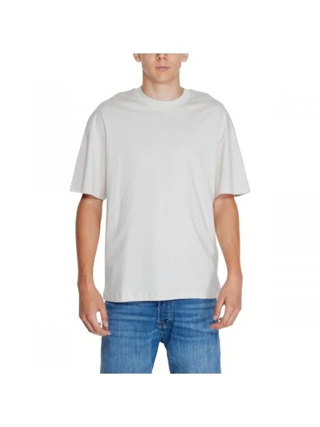 JACK & JONES Póló BRADLEY világosszürke bézs
