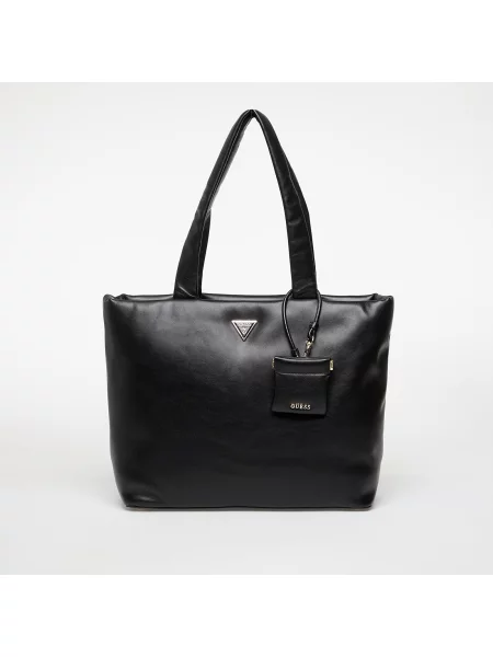 Shopperka Guess skórzana czarna