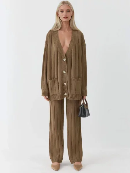 My fashion Házi ruha Strick-Koordinaten mokka