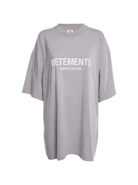 Tricou Vetements cu imagine violet