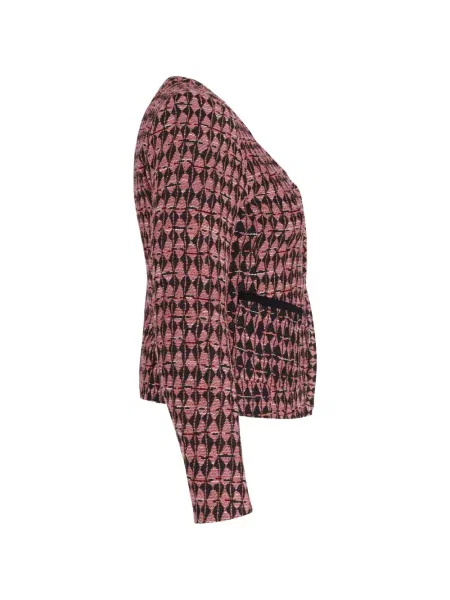 Geacă Maje din tweed roz