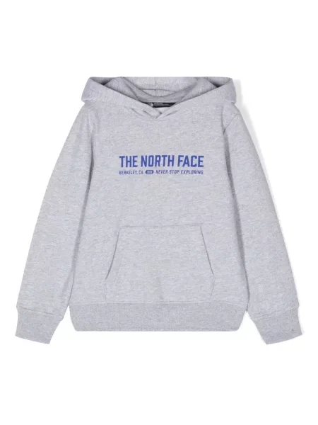 Bluza z kapturem dziecięca The North Face szara