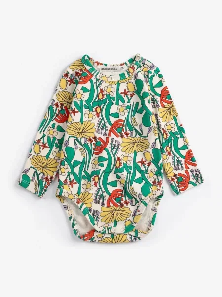Bobo Choses Kojenecké body Color Herbalist zelený