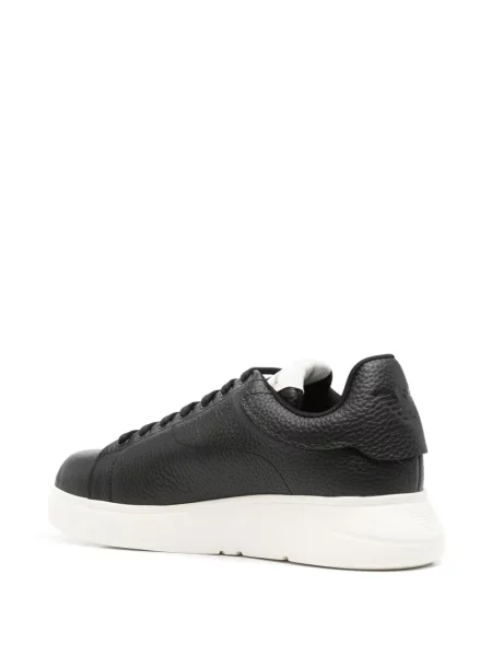Sneakerși Emporio Armani din piele negru