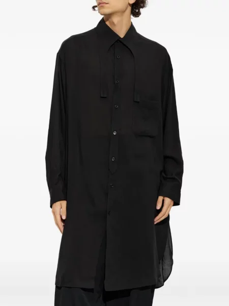 Lung cămașă Yohji Yamamoto negru
