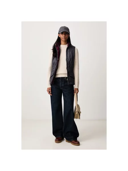 Barbour sweter wełniany beżowy