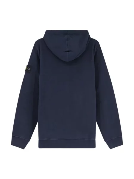 Bluza rozpinana Stone Island z kamieniami niebieska