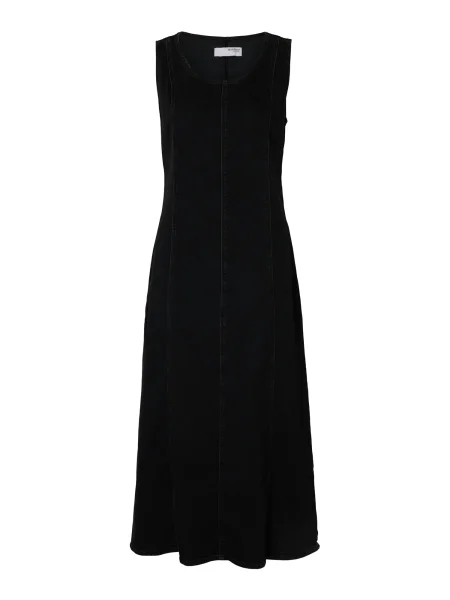 SELECTED Rochie SLFSVEJA denim negru