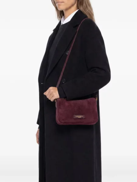 Geantă plic Gianni Chiarini din piele de căprioară violet