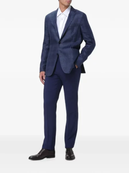 Kockás zakó Zegna kék