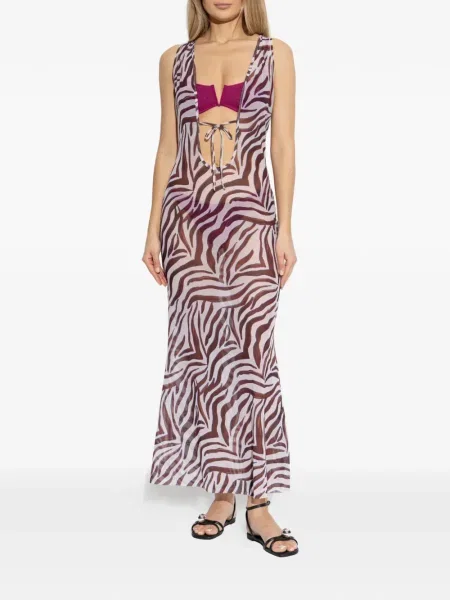 Rochie maxi Bond Eye de costum maro