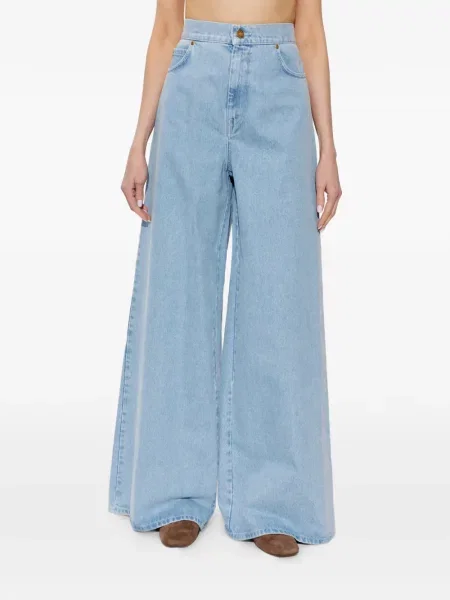Blugi cu picior larg Max Mara albastru