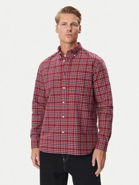 Tommy Hilfiger Koszula Oxford Tartan czerwony
