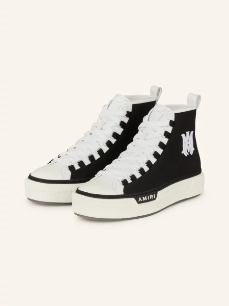 Amiri Vysoké Sneakersy Court černá bílá