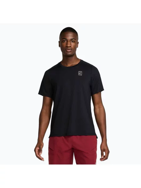 Tricou de tenis pentru bărbați Nike Court Dri-Fit Advantage black / white alb