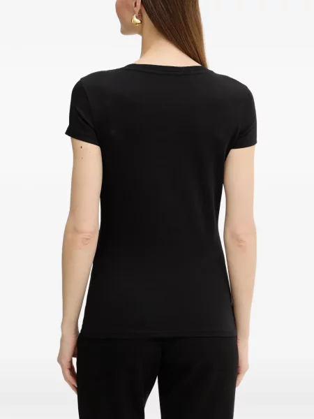 Tricou Armani Exchange cu autograf negru