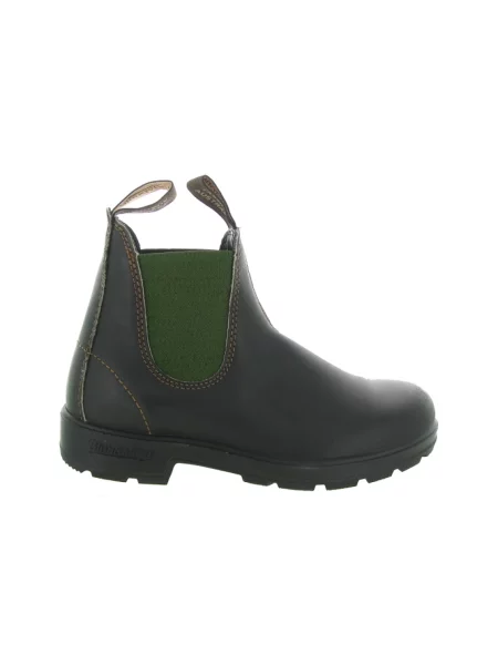 Sztyblety Blundstone skórzane z logo brązowe