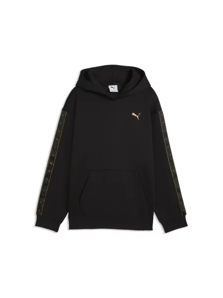 PUMA Młodzieżowa bluza z kapturem Essentials Tape o luźnym kroju Akcesoria czarny