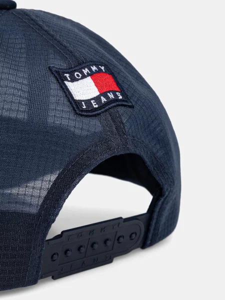 Tommy Jeans czapka trucker granatowa