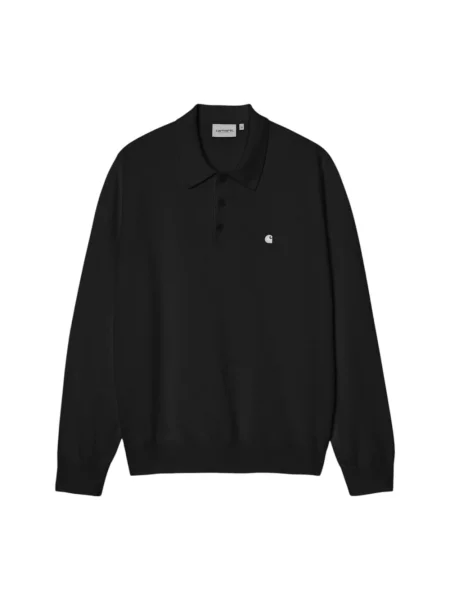 Carhartt WIP L/S Madison Polo sweter czarna