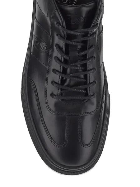 Sneakerși Tod's cu șireturi din dantelă negru