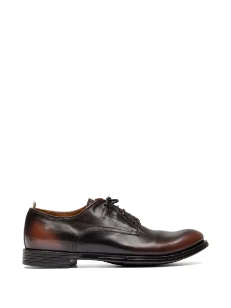 Pantofi derby Officine Creative din piele maro