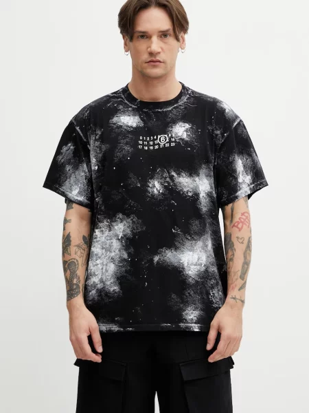 Maison Margiela tricou bărbătesc din negru