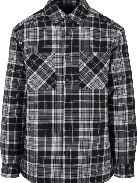 Urban Classics Košile šedá / černá bílá