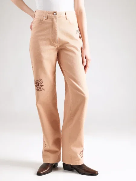 SCOTCH & SODA Džinsai THE RIPPLE tamsiai / pudros ruda