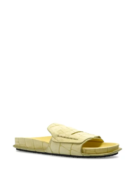 Sandale Jacquemus din piele fără toc galben