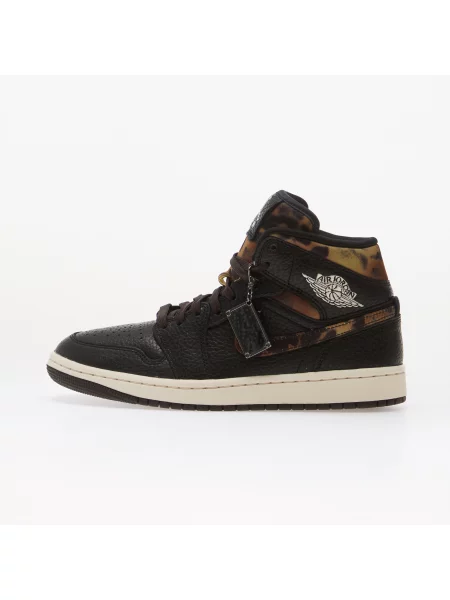 Сникърси Air Jordan 1 Mid SE Black/ Chalk-Velvet Brown EUR черно